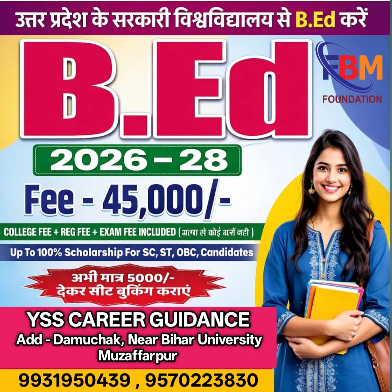 UP B.ED ADMISSION  - YSS CAREER GUIDANCE